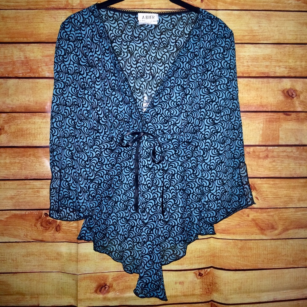 SHEER BOHO STYLE BLOUSE